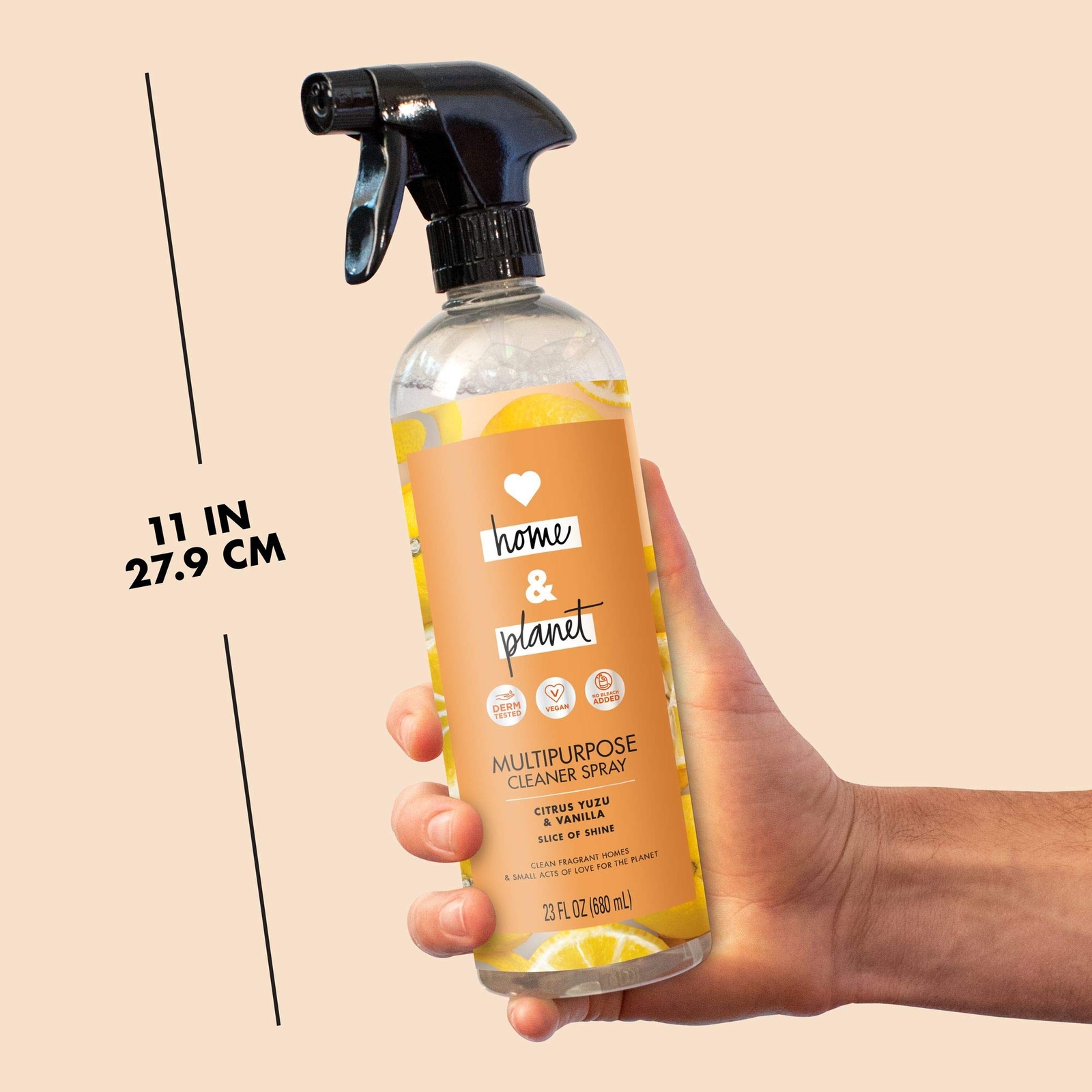 Vegan Citrus Yuzu All Purpose Cleaner 23 Fl Oz Plant Based Cruelty Free