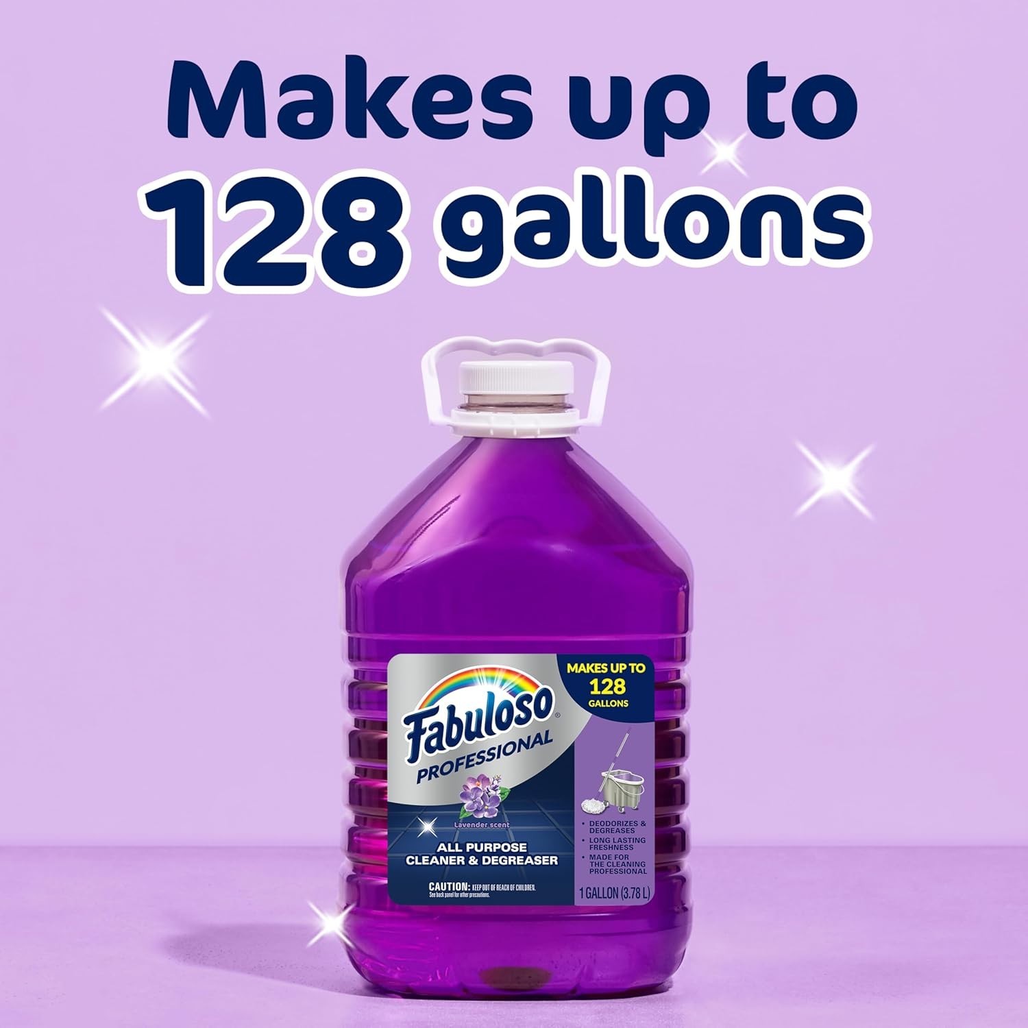 128 Fl Oz Lavender All-Purpose Cleaner & Degreaser – Safe, Powerful Formula