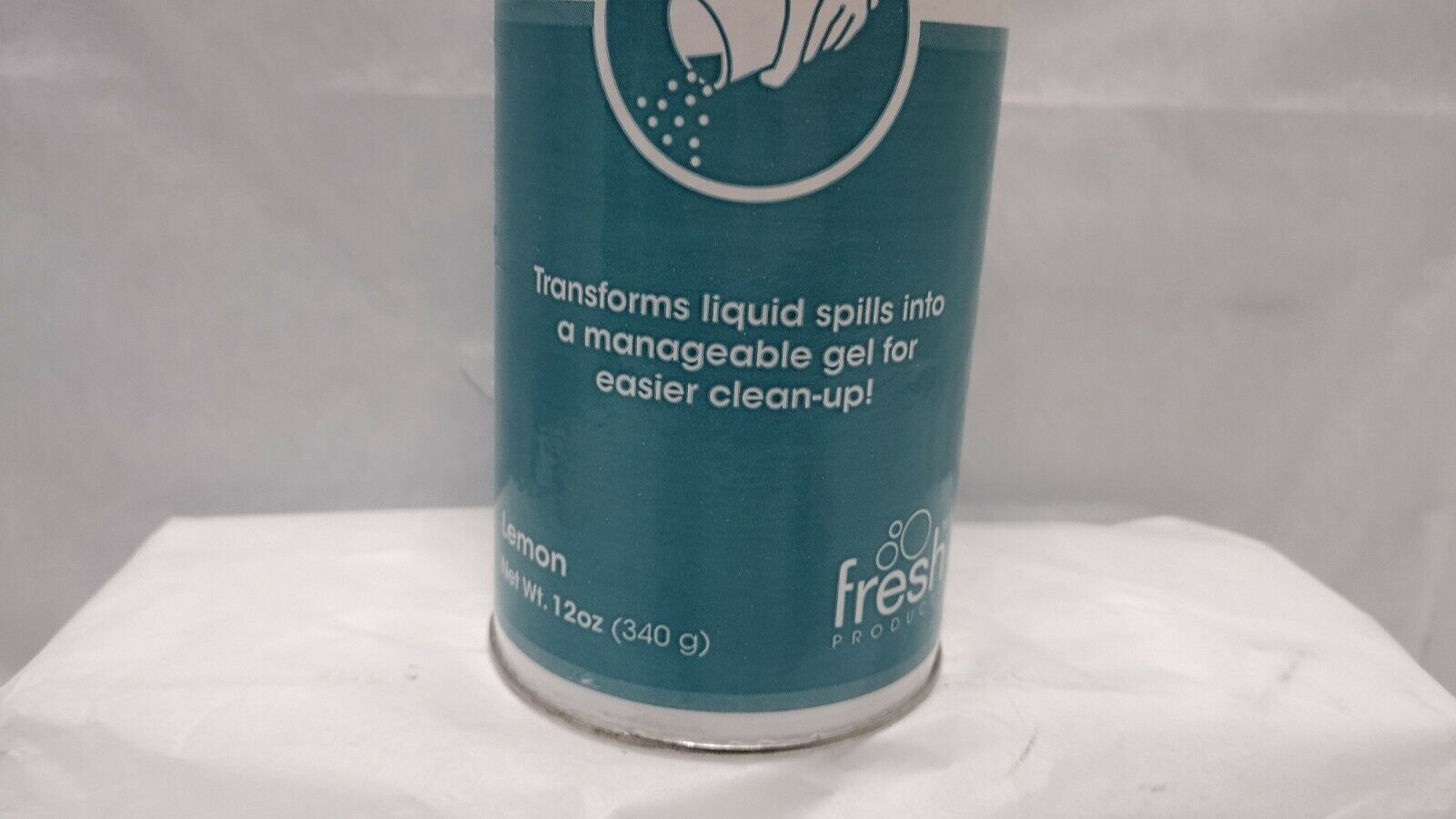 Liquid Spills/ Absorbent/ 12 oz. Shaker Can / Lemon Scent/ SUPERSORB