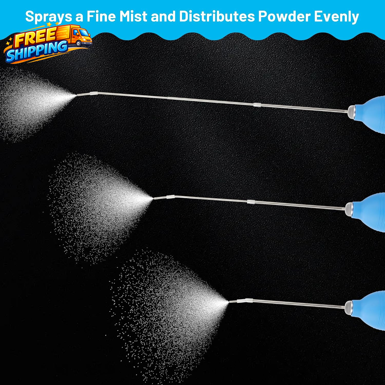 Diatomaceous Earth Powder Duster Garden Bulb Duster Applicator Puffer Dispenser