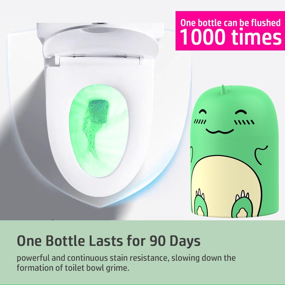 Cute Dinosaur-Shaped Toilet Bowl Cleaner Bottle, Bathroom Toilet Tank Cleaner…