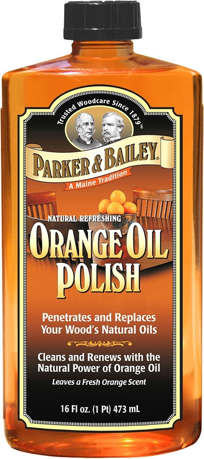 Orange Scented Wood Polish – 16 oz Cleaner for Restoring Furniture Finish