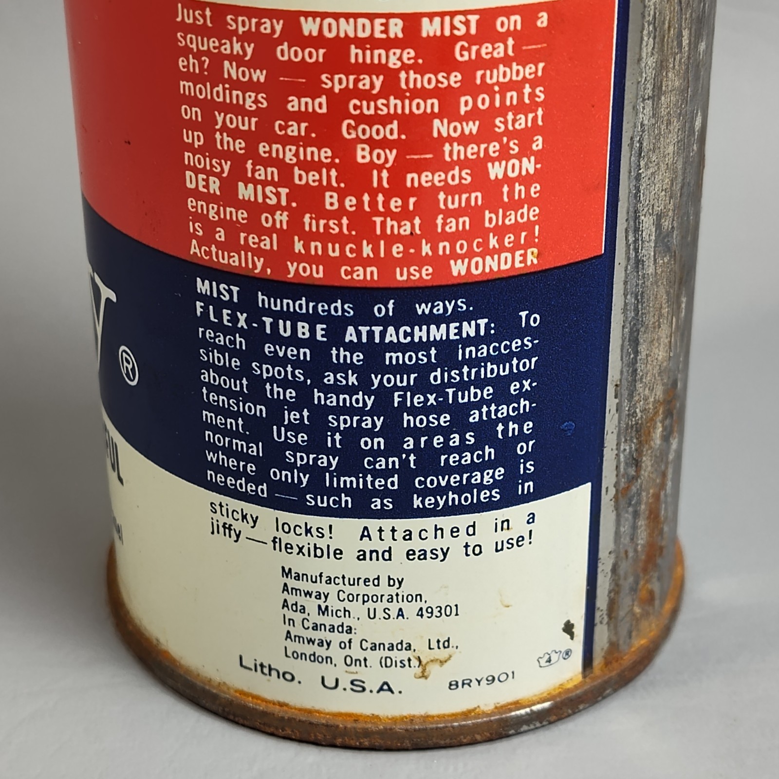 Vintage 1968 Amway Wonder Mist Silicone Spray 16 oz WORKS USED RARE Movie Prop