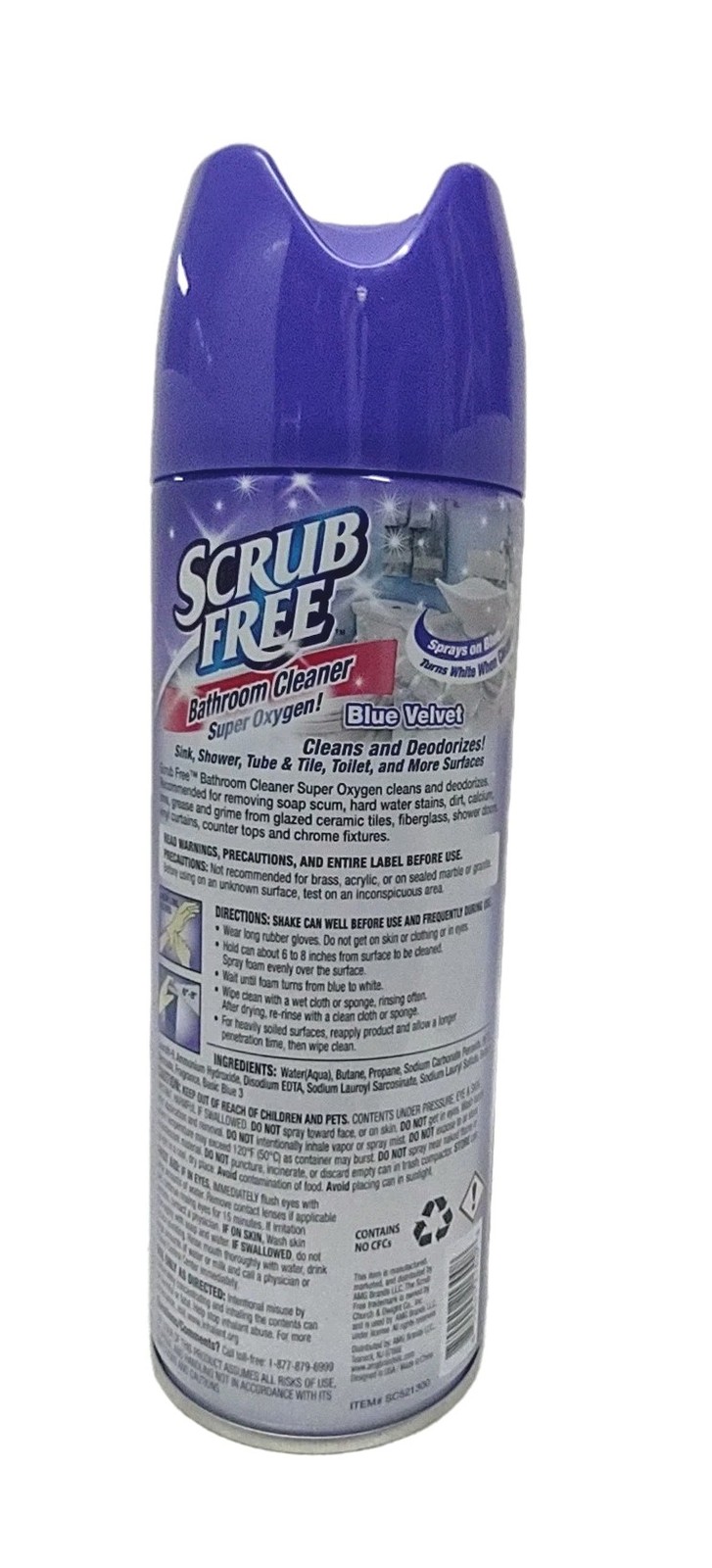 ( LOT 4 ) Scrub Free BATHROOM CLEANER w/ Super Oxygen 12 oz Each