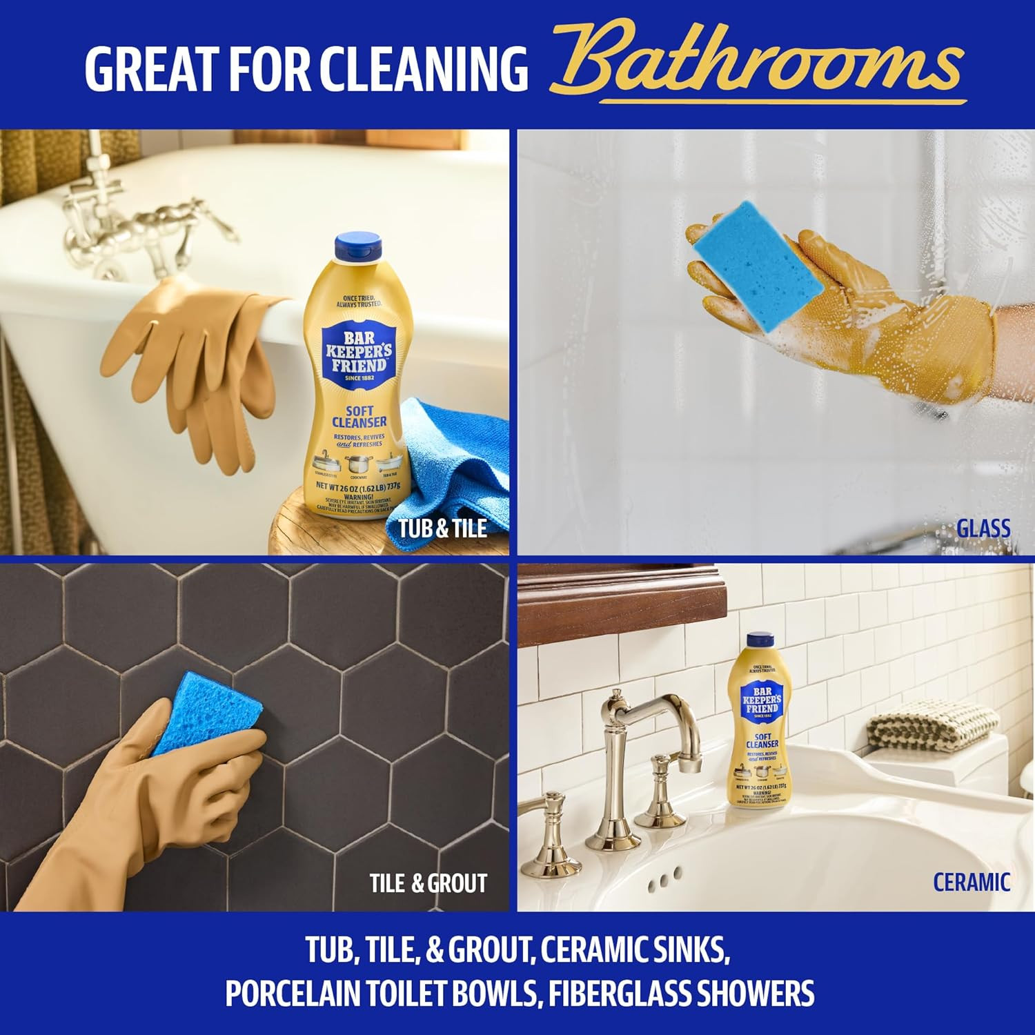 Soft Cleanser Liquid, 13 Oz X 2, Multipurpose Surface Cleaner, Soap Scum & Greas
