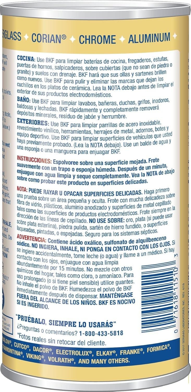 12-Ounce Powdered Cleanser – Non-Toxic Solution for Stainless Steel and Tile