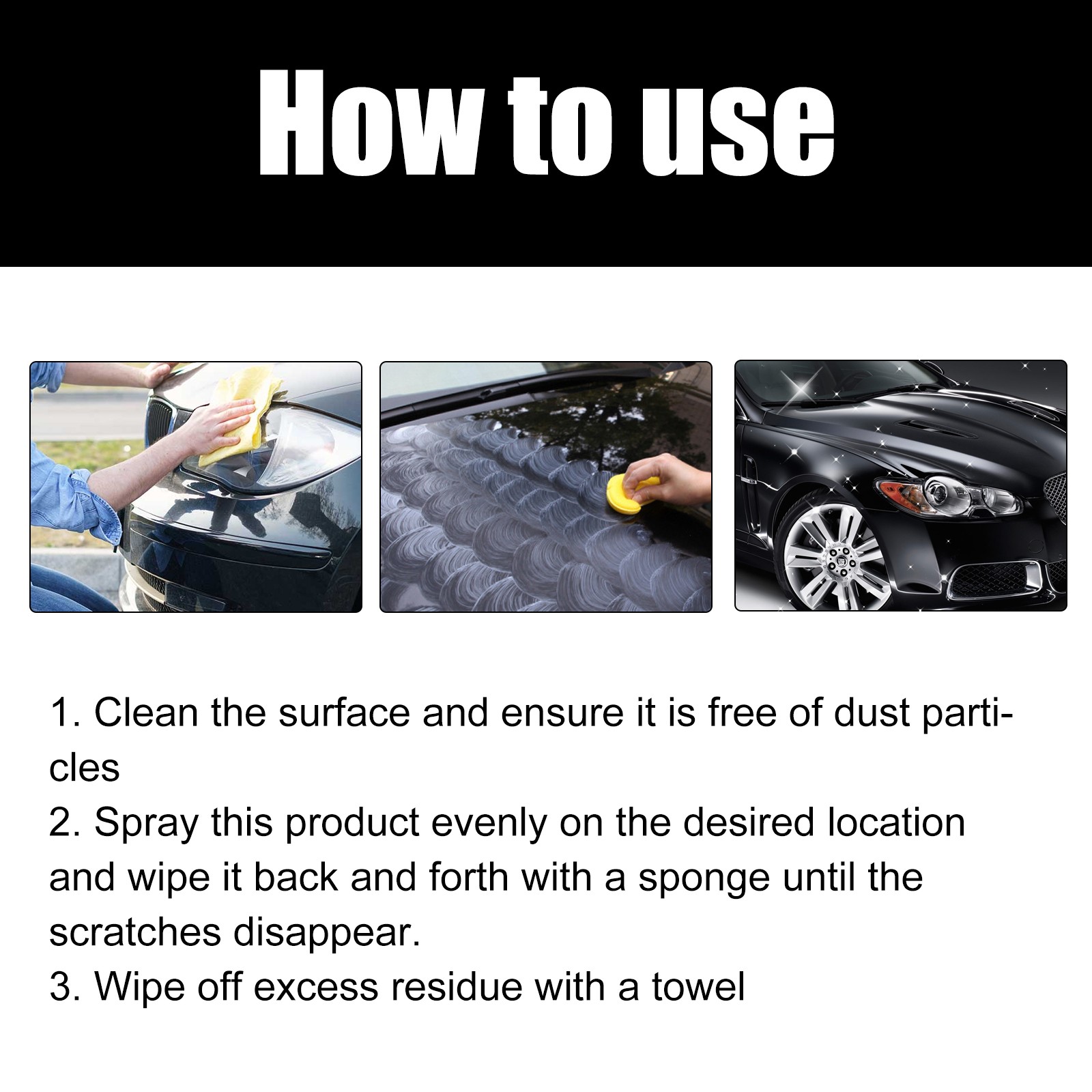 Scratch Repair Kit – Car Paint Scratch Remover Spray & Polish Restorer Kit