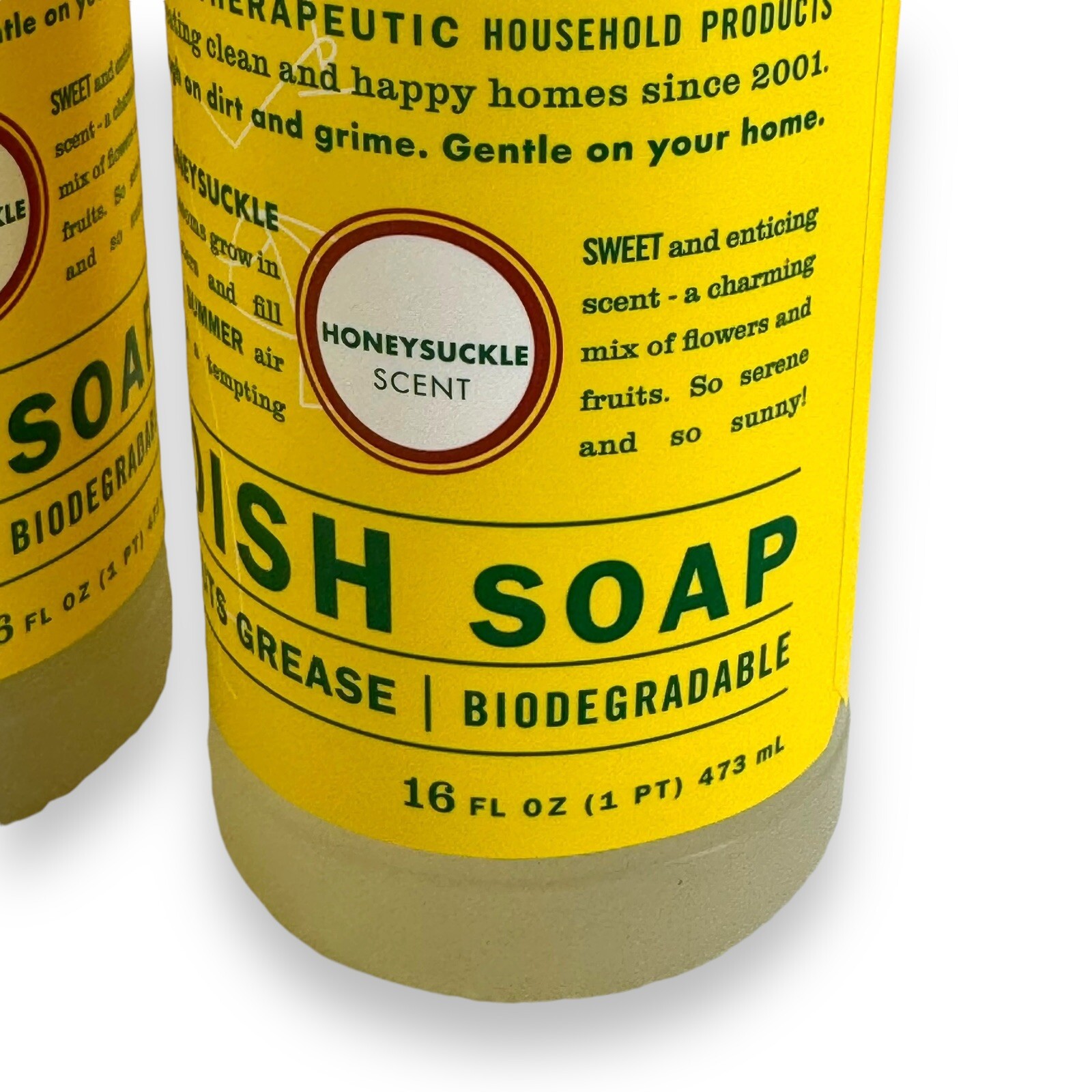 4- Mrs. Meyer’s Clean Day Liquid Dishwashing Soap 16oz Honeysuckle