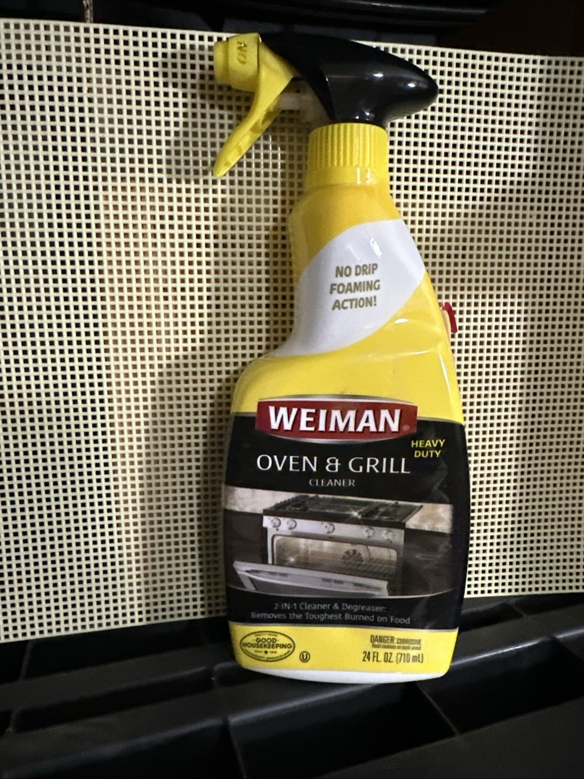 Weiman HEAVY DUTY OVEN GRILL CLEANER & DEGREASER No Drip Foaming Action 24oz