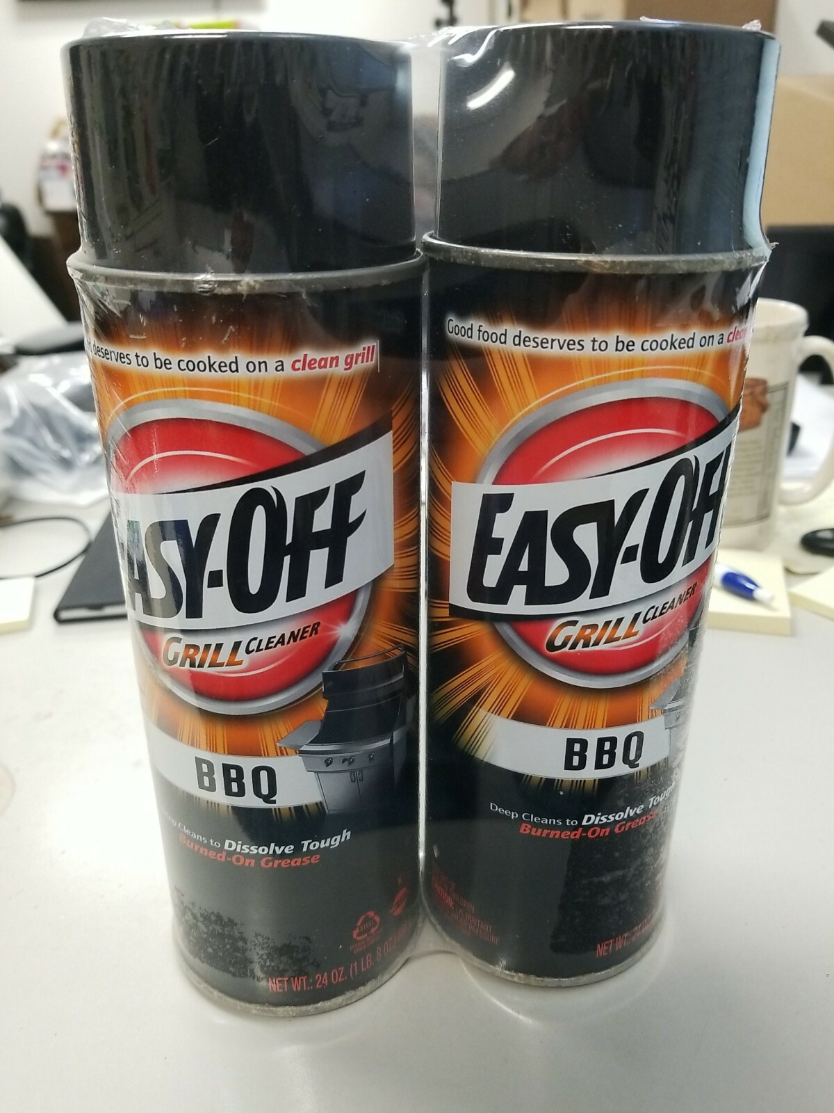 18 cans of Easy-Off 2 Pack 24oz each Grill Cleaner — Brand New BBQ