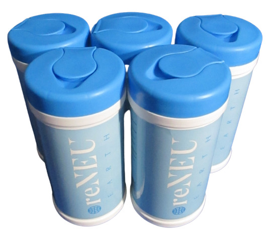 reNeu Earth Alcohol Single Daily Use 72 Wet Wipes 15.5 oz 75% Alcohol 14 x 17cm