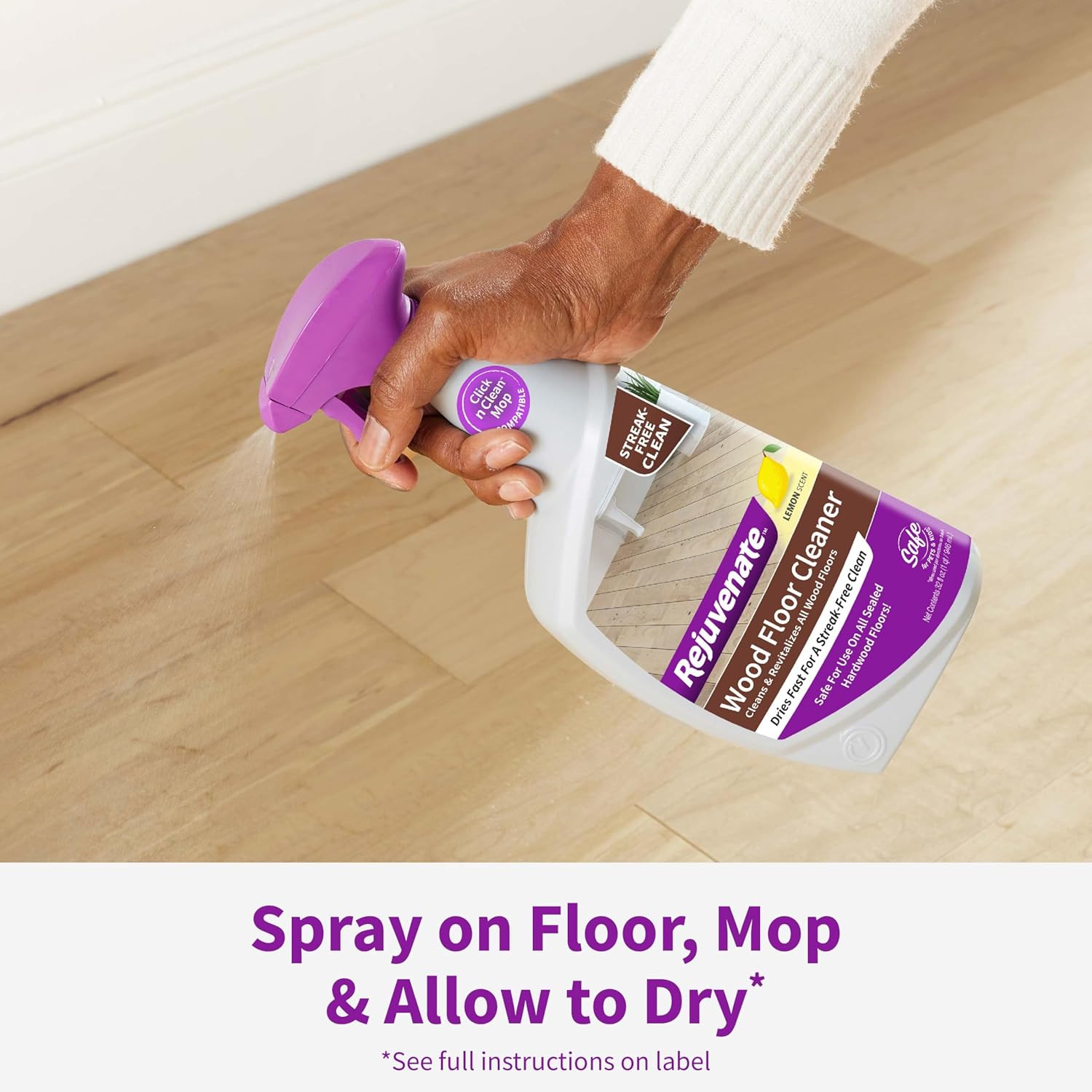 Wood Floor Cleaner Refill, 1 Gallon, Cleans and Protects All Sealed Hardwood Flo