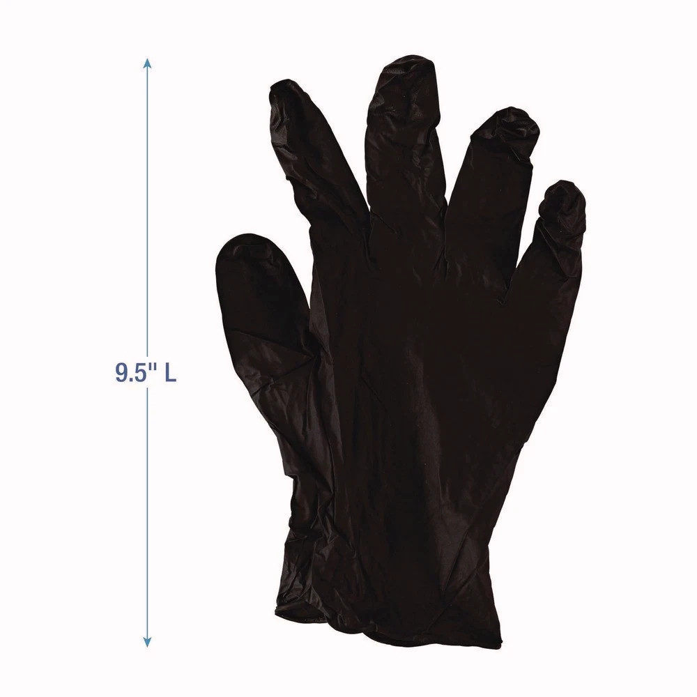 Boardwalk 396SBXA 4.4 mil Disposable Nitrile Gloves – Small, Black (100/Box) New