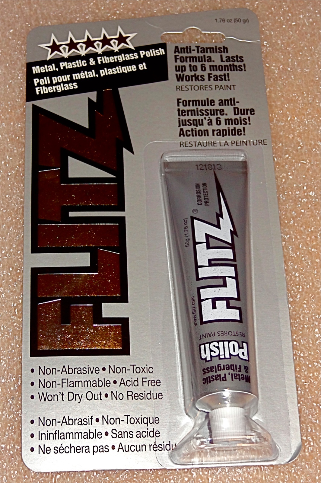 FLITZ Professional Polish / 50 Gram Tube – For Metal, Plastic & Fiberglass