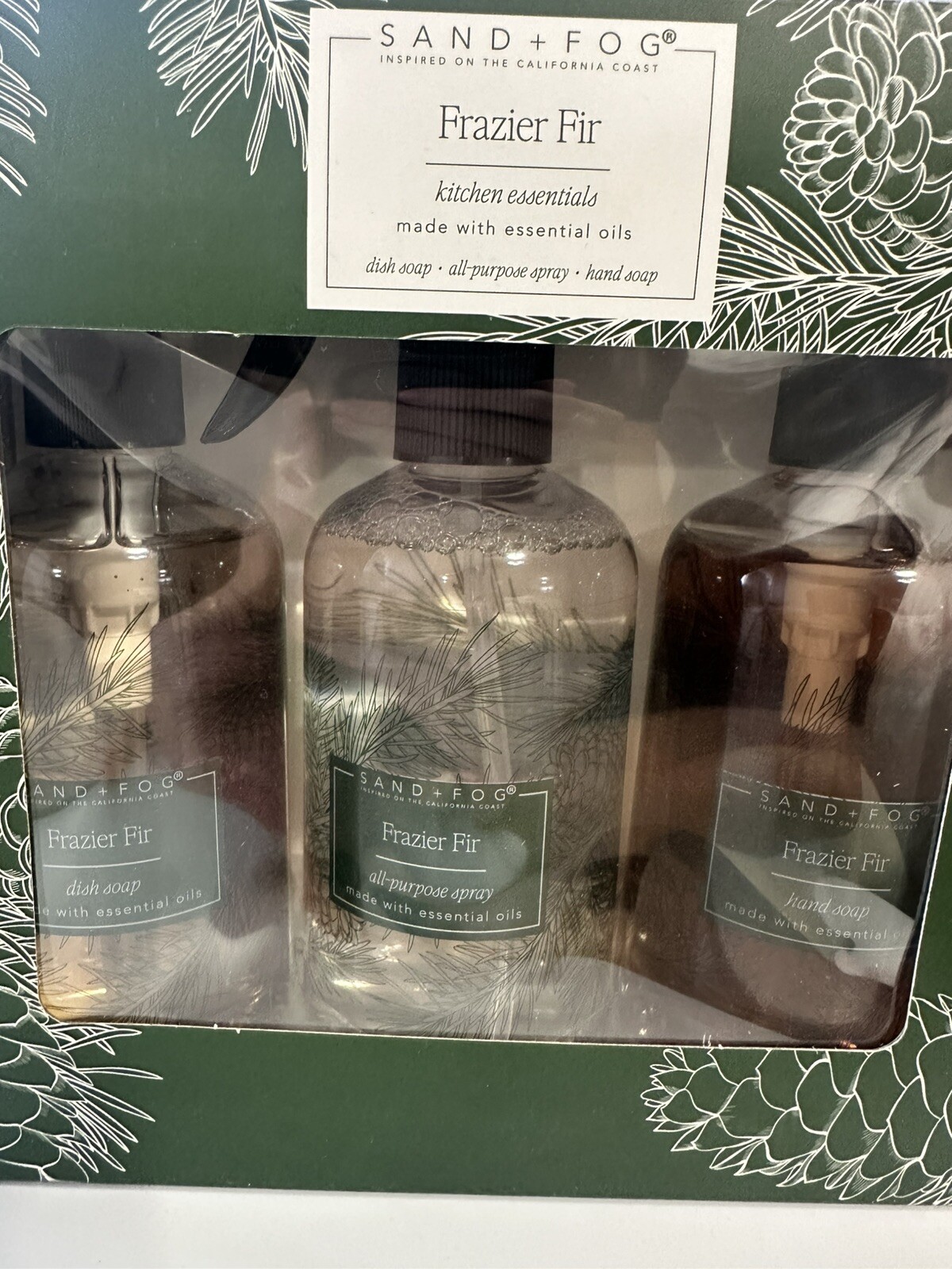 Sand + Fog FRAZIER FIR Kitchen Essentials 3 Piece Gift Set 10 Oz.