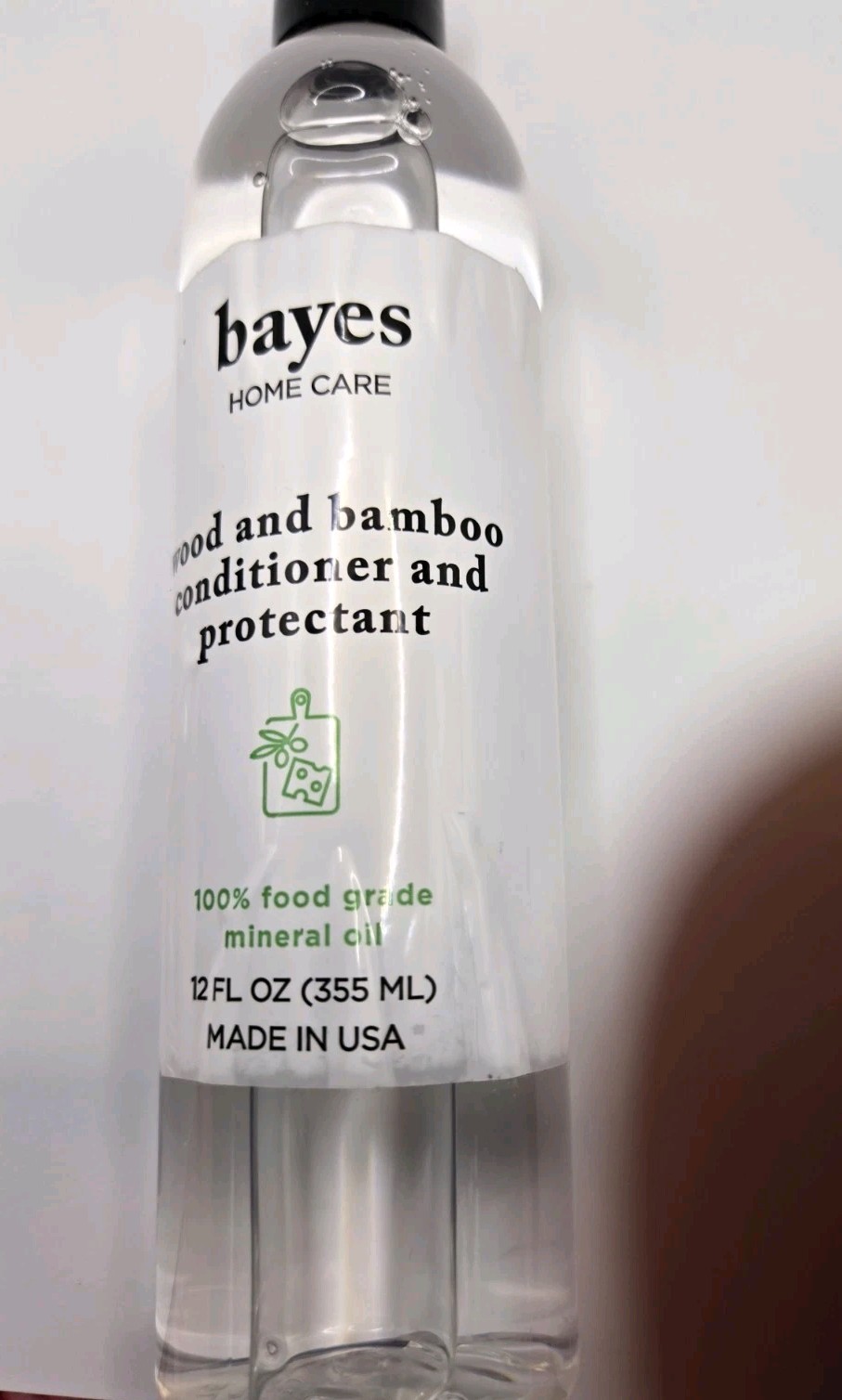 Bayes Mineral Oil Wood & Bamboo Conditioner and Protectant 12 FL. OZ