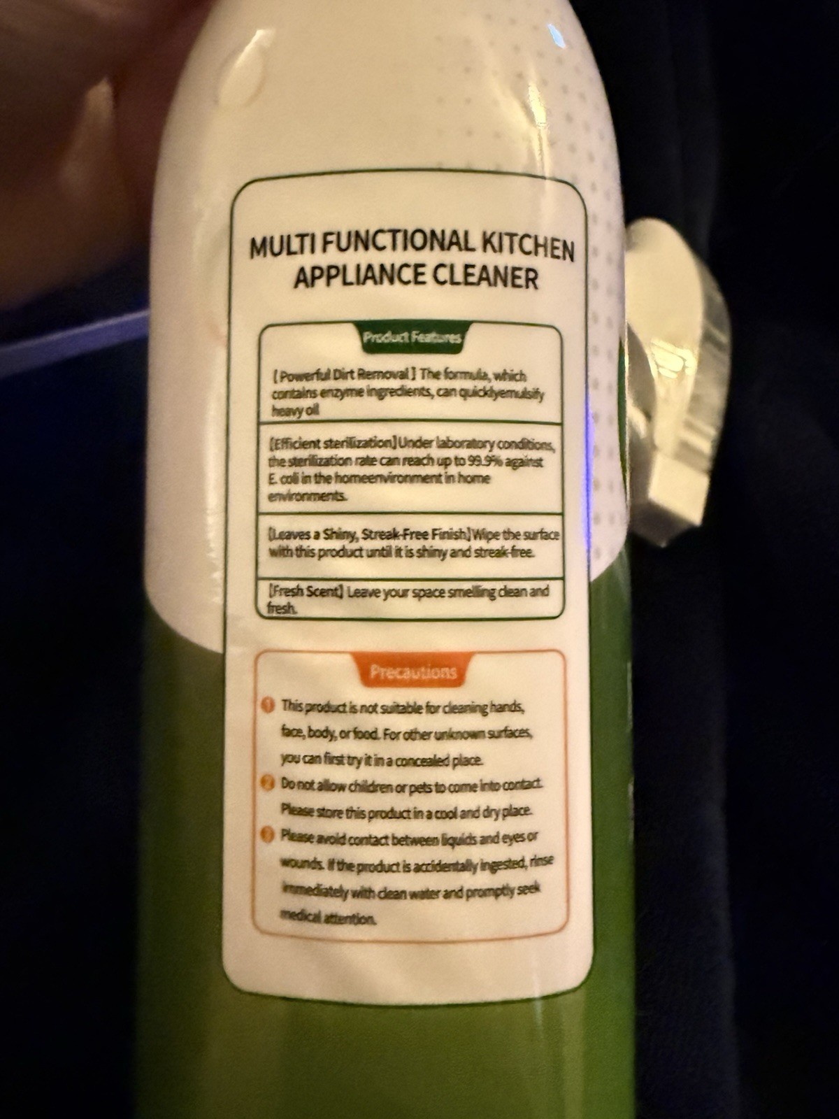 Multipurpose Kitchen, Appliance Cleaner
