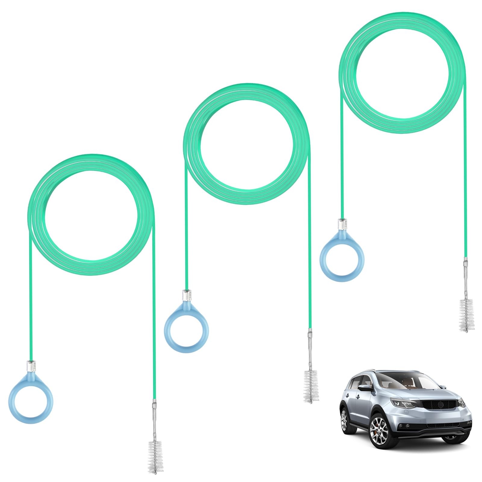 Opvixi 3 pcs Auto Sunroof Drain Cleaning Tool, 120 Inch Long Flexible Tube Cl…