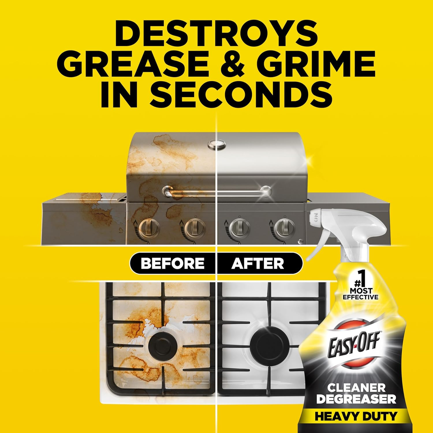 Heavy Duty Degreaser, Removes Grease & Grime, for Kitchen, Garage, Outdoor & Mor