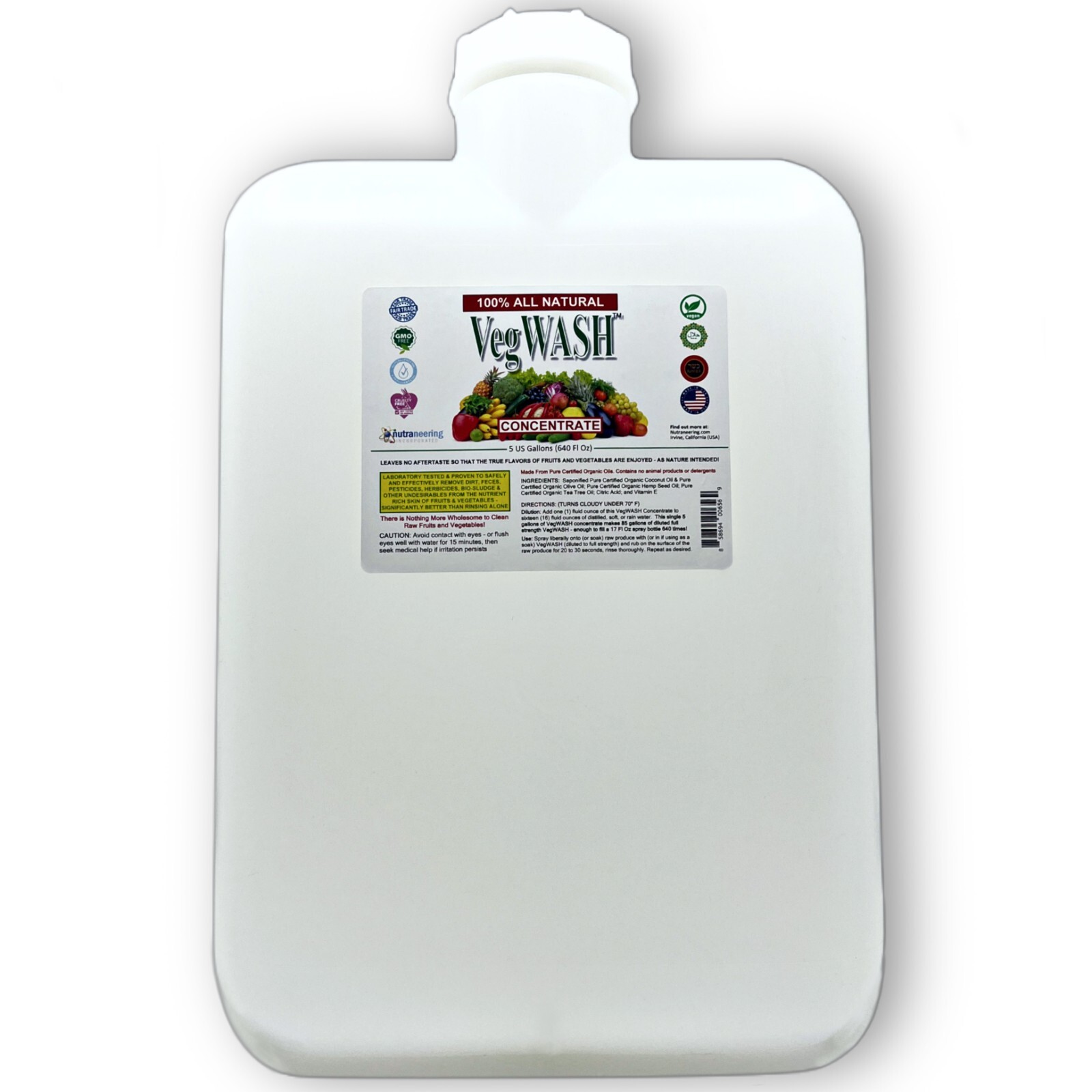 VegWASH™ Raw Produce Cleaner Concentrate (Scented) – Makes 80 Gallons at $4.87