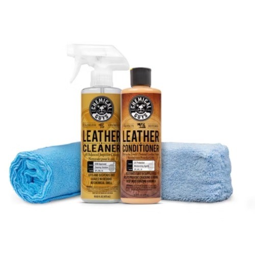 Chemical Guys Kit (4 Piece) Leather Kit: Automotive Leather Cleaner &