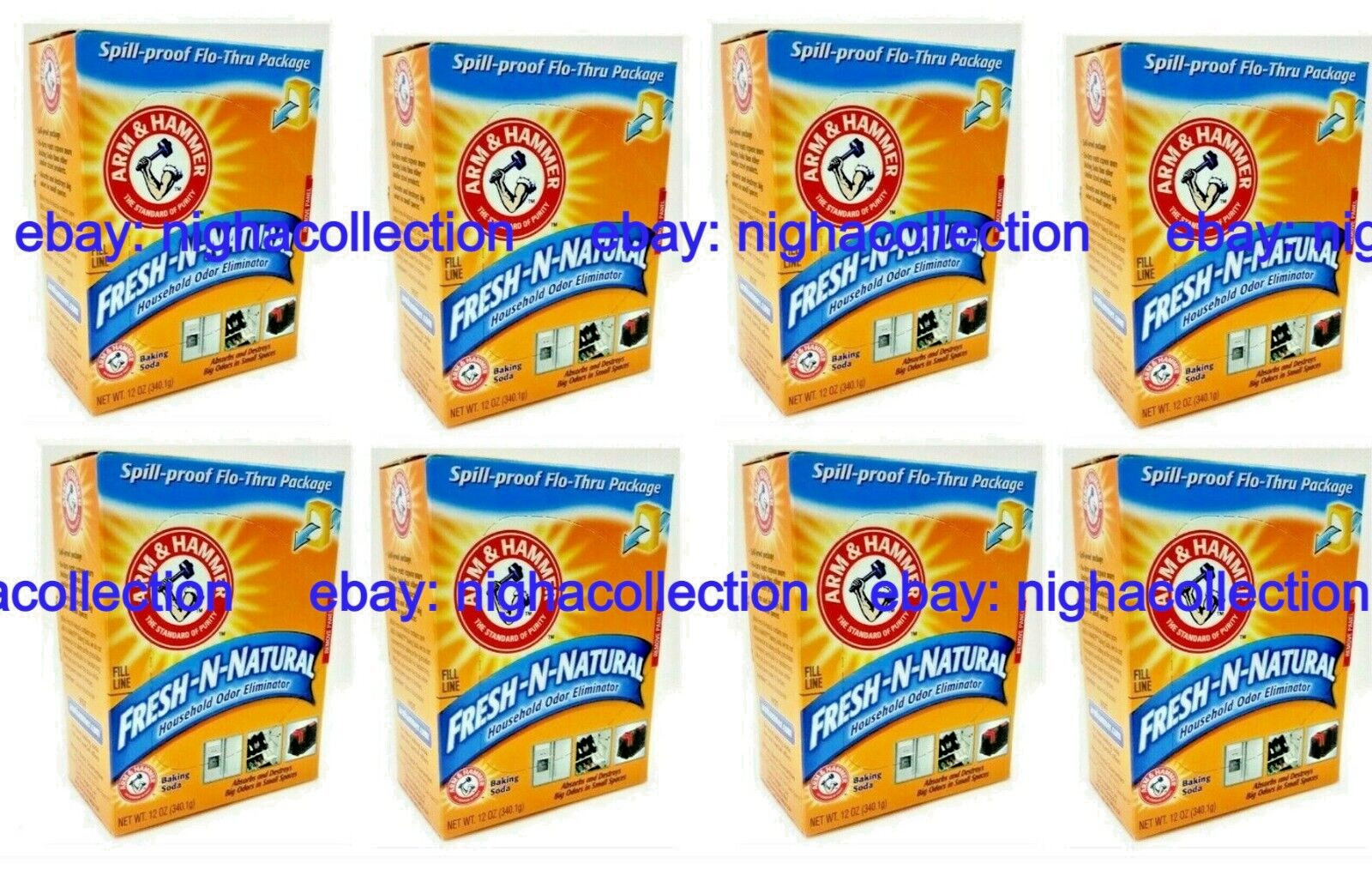( LOT 8 ) Arm & Hammer Odor Eliminator Baking Soda BRAND NEW SEALED PACKS
