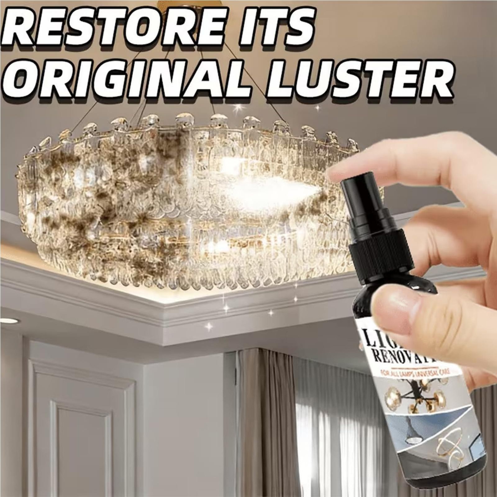 Chandelier Cleaning Spray 100ml Powerful Multipurpose Stain Remover Spray