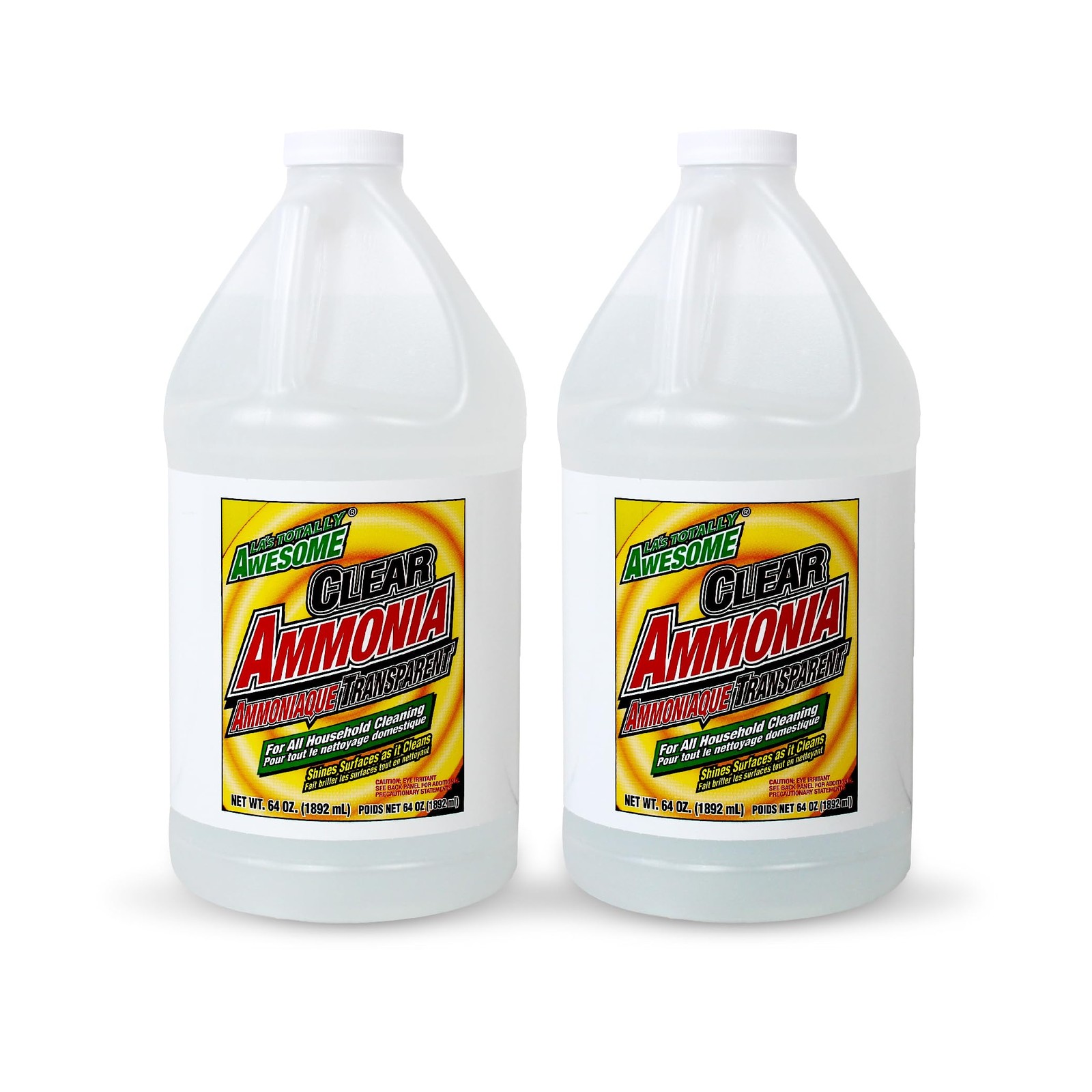 Las Totally Awesome Clear Ammonia, 64 oz, Multipurpose, Multi-Surface Cleanin…