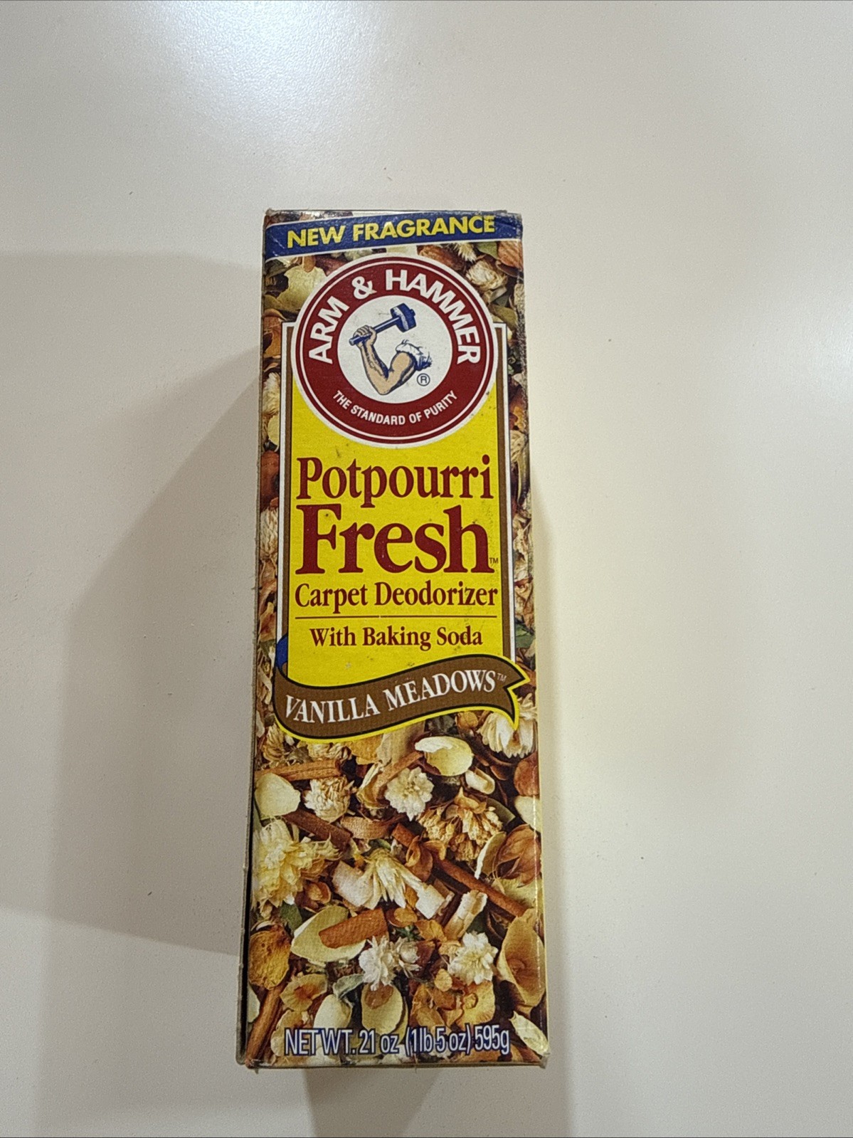 Vintage 1994 Arm & Hammer Potpourri Fresh Carpet Deodorizer Vanilla Meadows