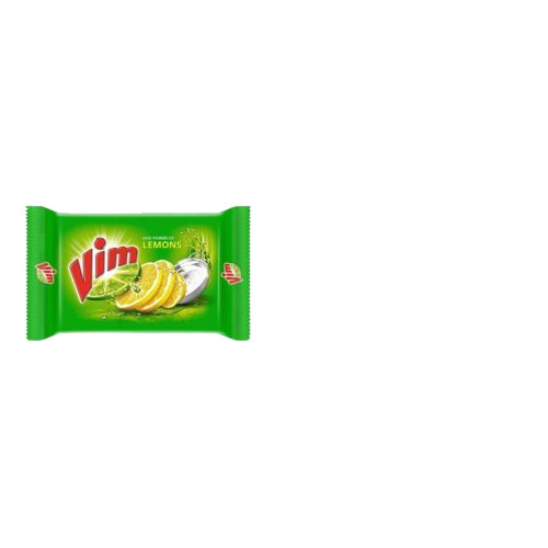 Vim Fresh Lemon Dishwash Bar Tough Stain & Grease Removal For Utensils 200 g