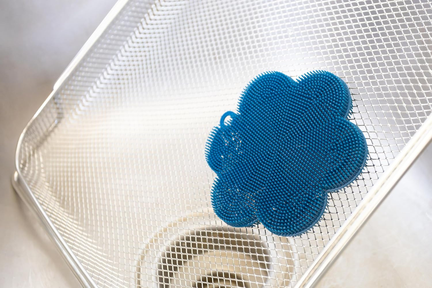 Silicone Dish Scrubbing Brush, Navy