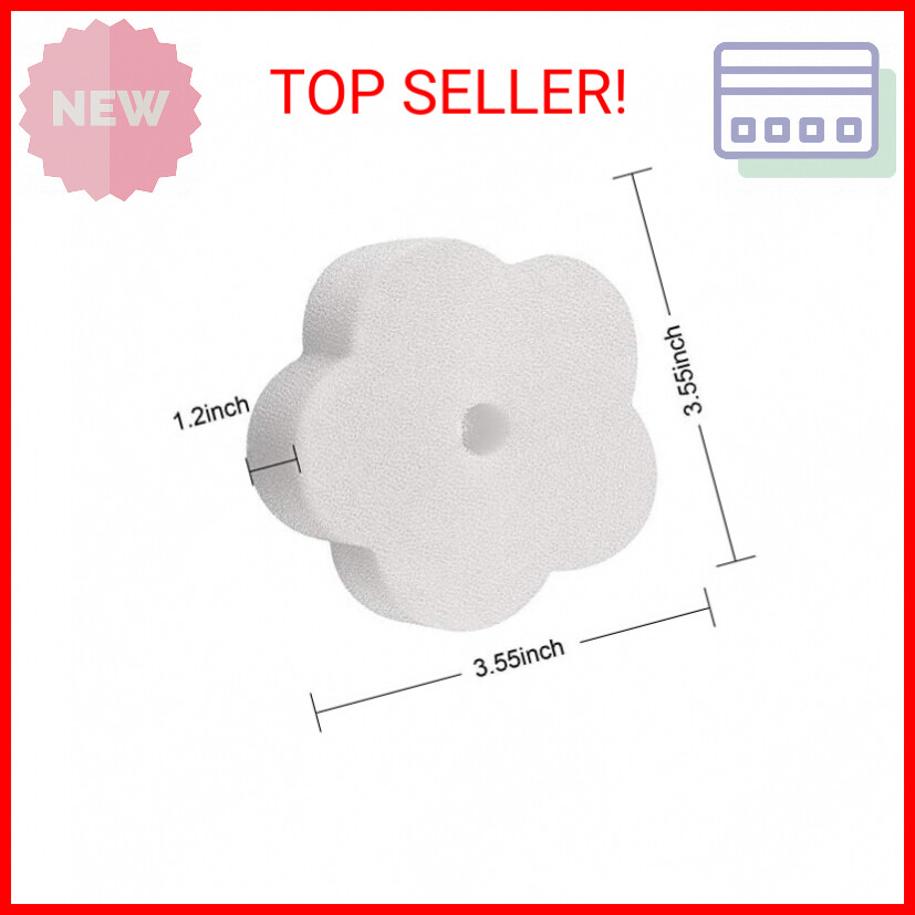 24 Pieces Sponge for Hot Tub Accessories, Flower Oil Scum Absorber for Swimming