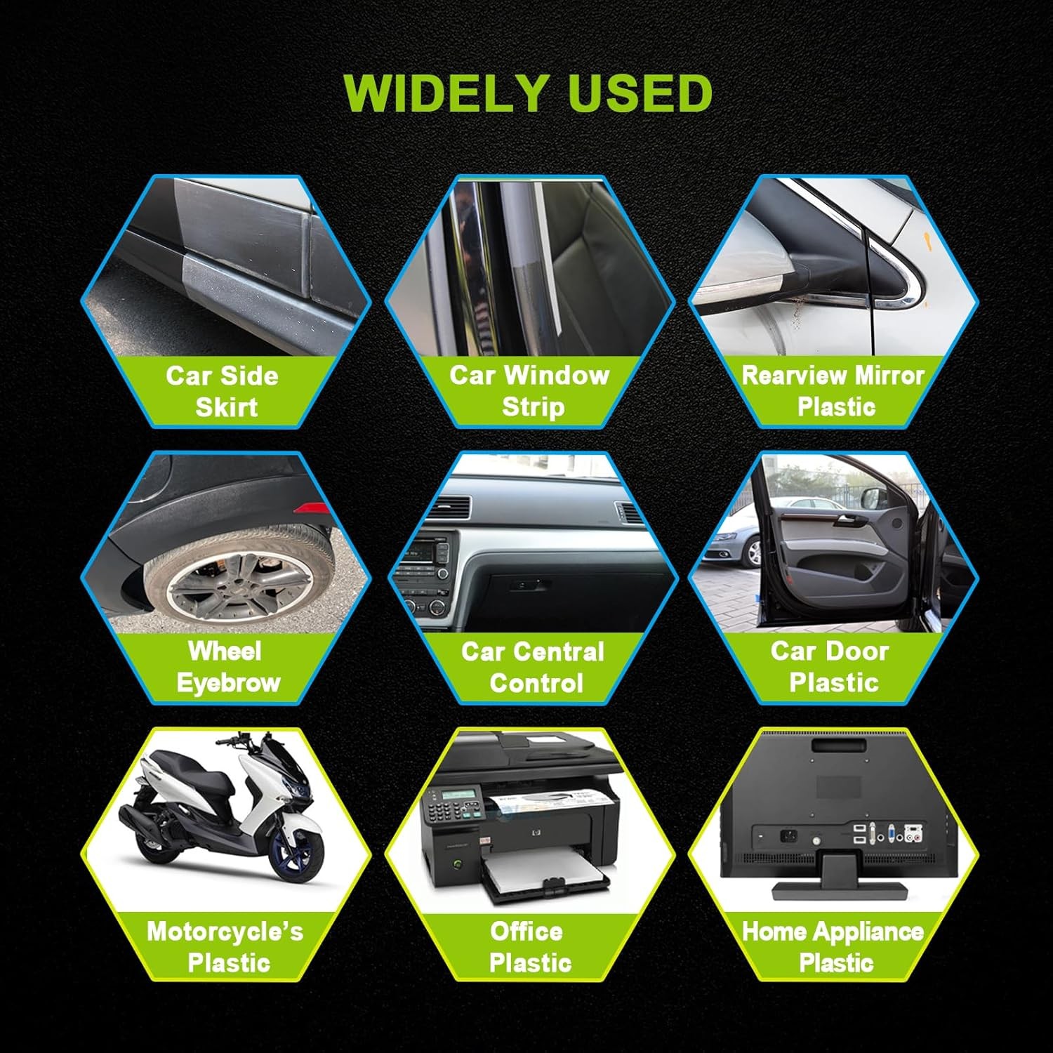 FOLLOWIN Plastic Restorer for Cars – Black Trim Restorer & Ceramic Coating, Resi