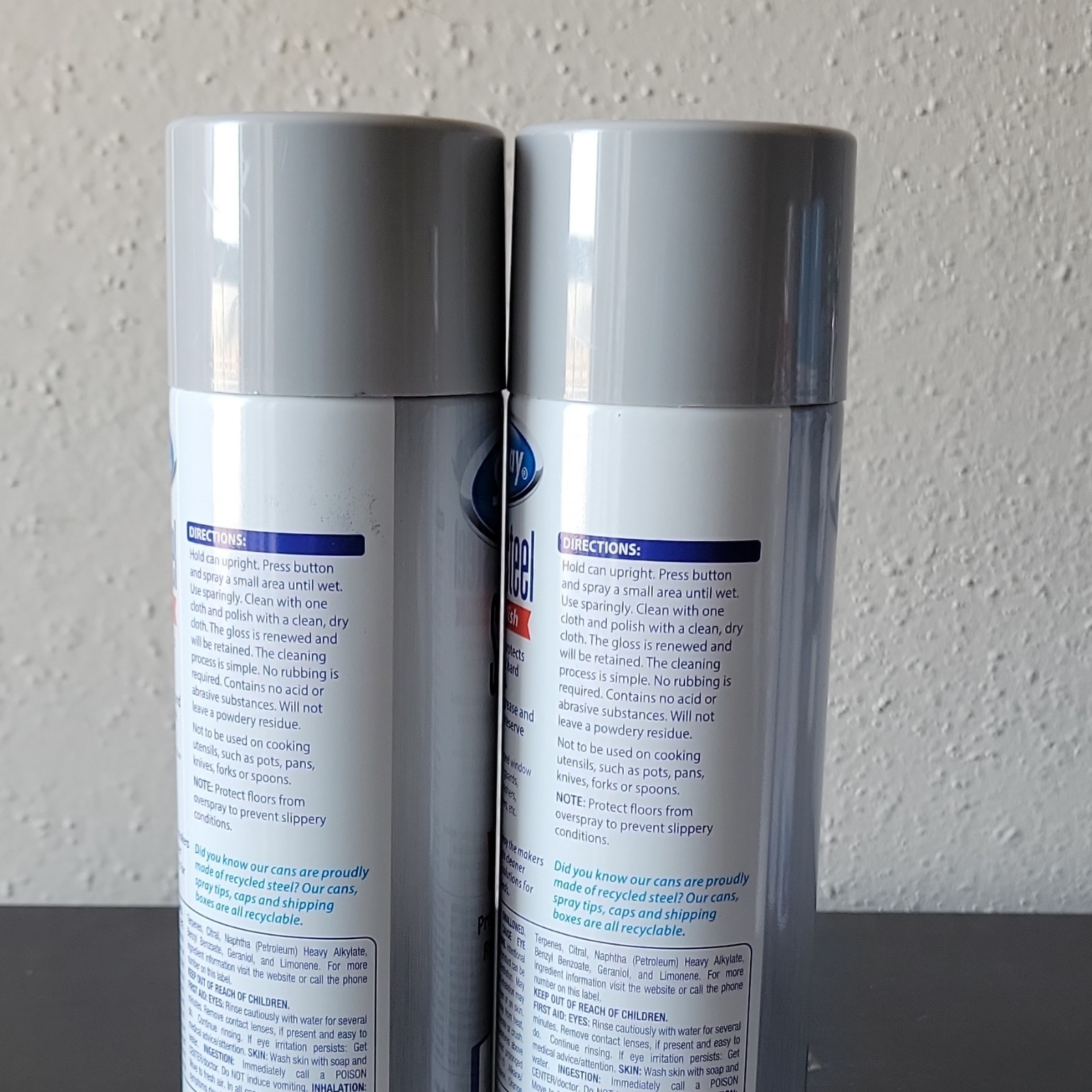 2 Cans ~ SW148R Sprayway Stainless Steel Metal Pro Cleaner & Polish MultiUse15oz