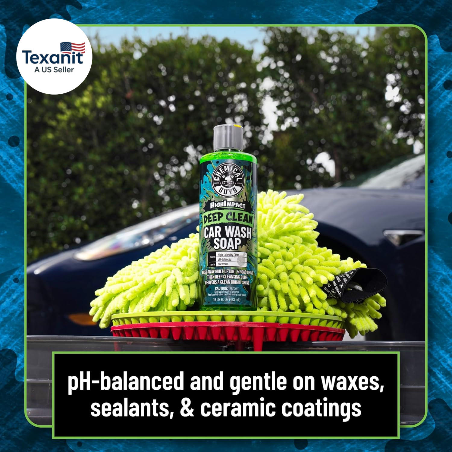 High Impact Car Wash Soap, Deep Cleaning Vehicle Shampoo with Thick High Lubrici