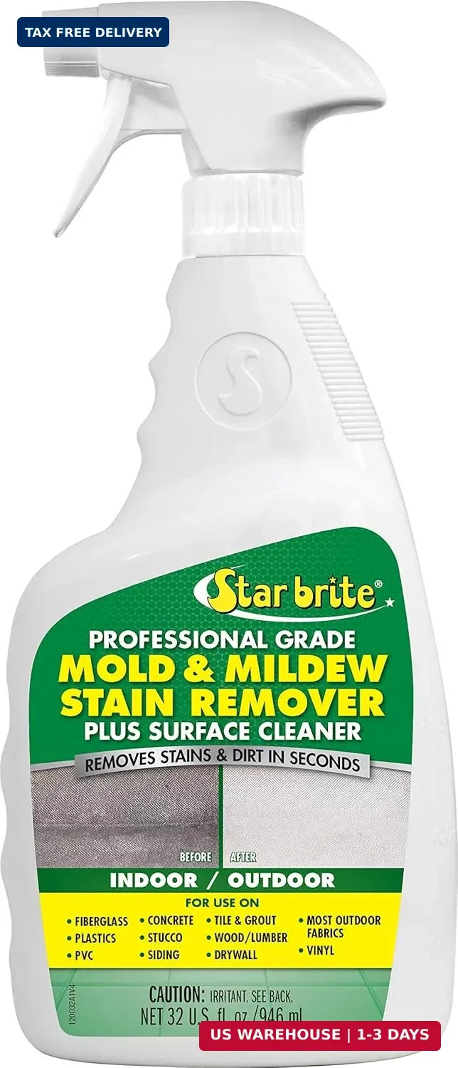 STAR BRITE Professional Grade Mold & Mildew Stain Remover – 32 OZ (120032)