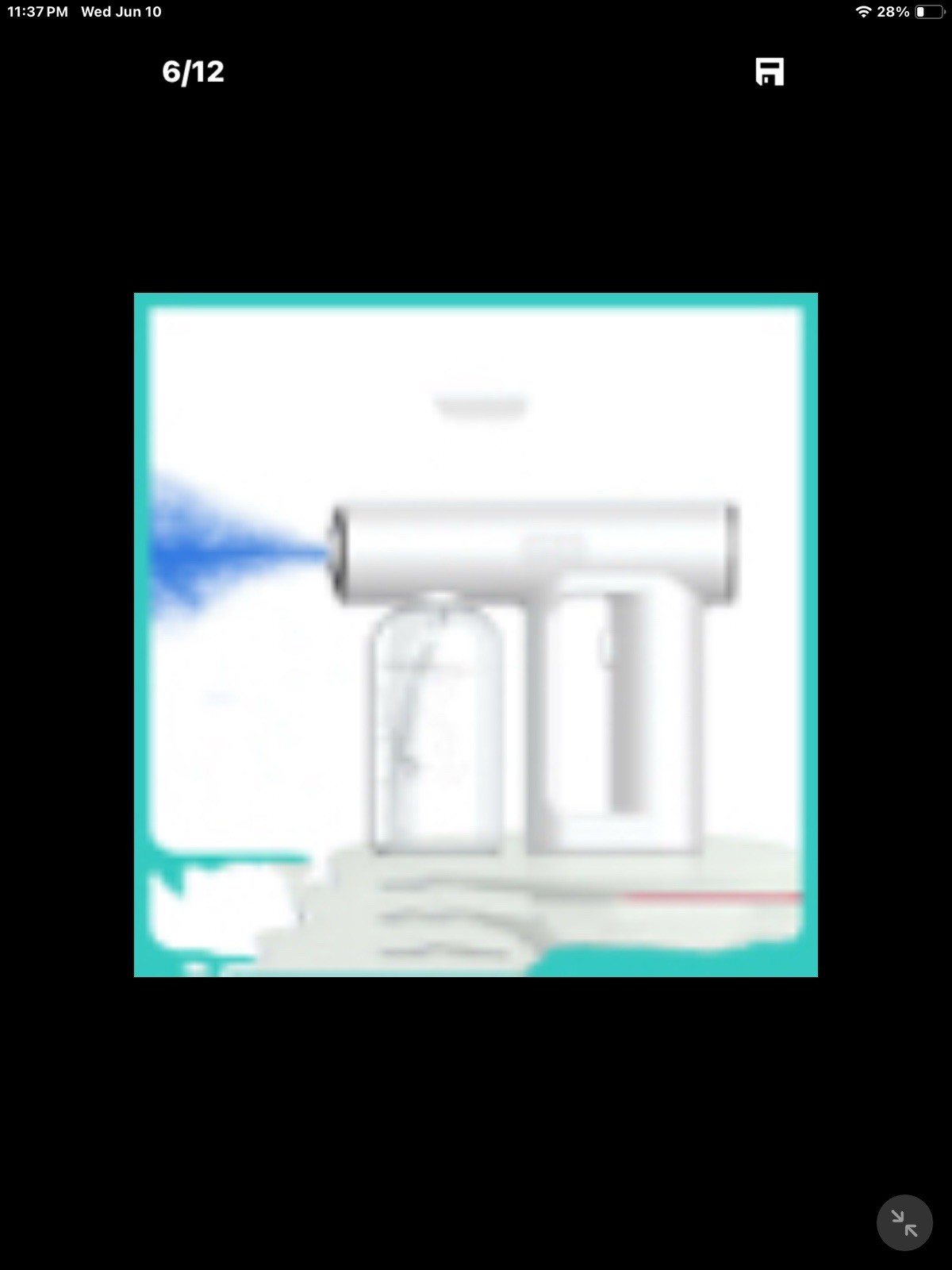 K5 Electric Handheld Cordless Sanitizer Sprayer, Scent Free, 1 Gal, Home