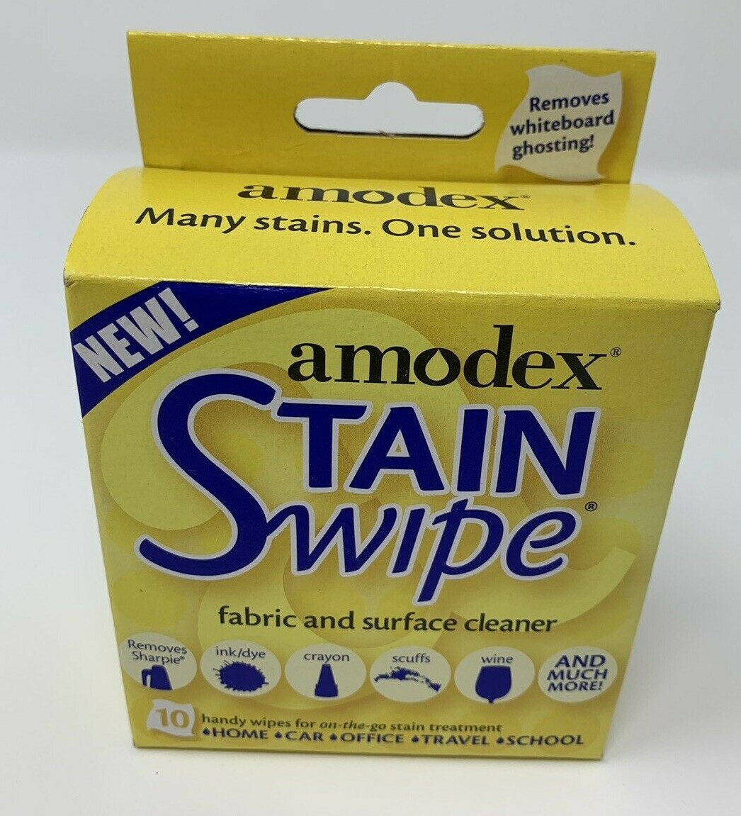 Amodex Stain Swipe Surface Towelettes Whiteboard Cleaner Removes Marker Dye Ink
