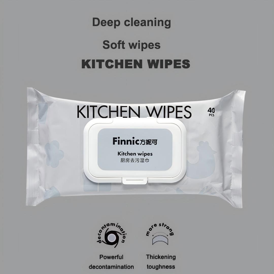 4Pack Kitchen Cleaning Wipes Multi Surface Degreaser Household Cleaning Cloths