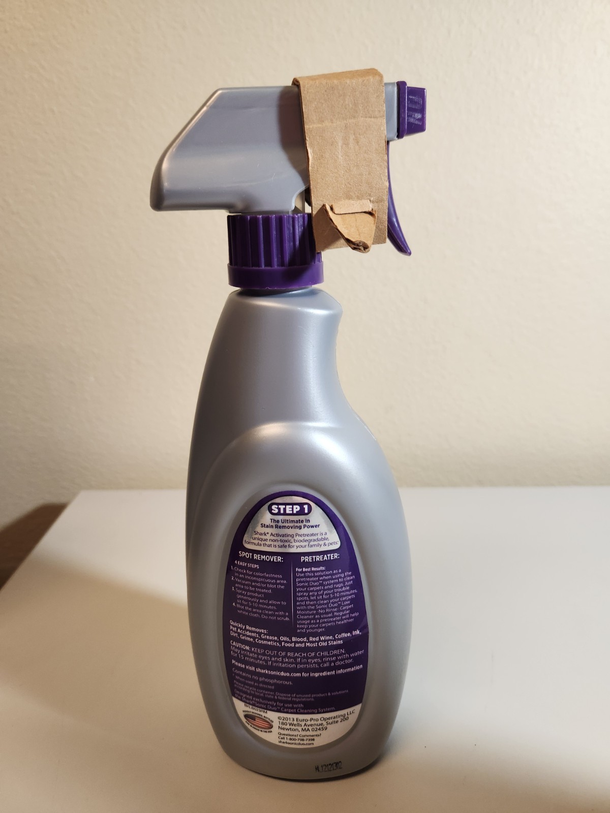 SHARK ACTIVATING PRETREATER CARPET STAIN & ODOR REMOVER 23oz NEW