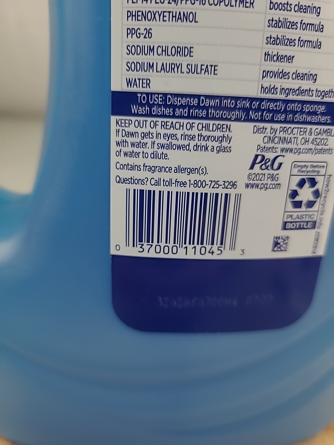 1x Dawn OLD SCENT 2021 Original Scent Dishwashing Dish Soap Original 56 fl oz