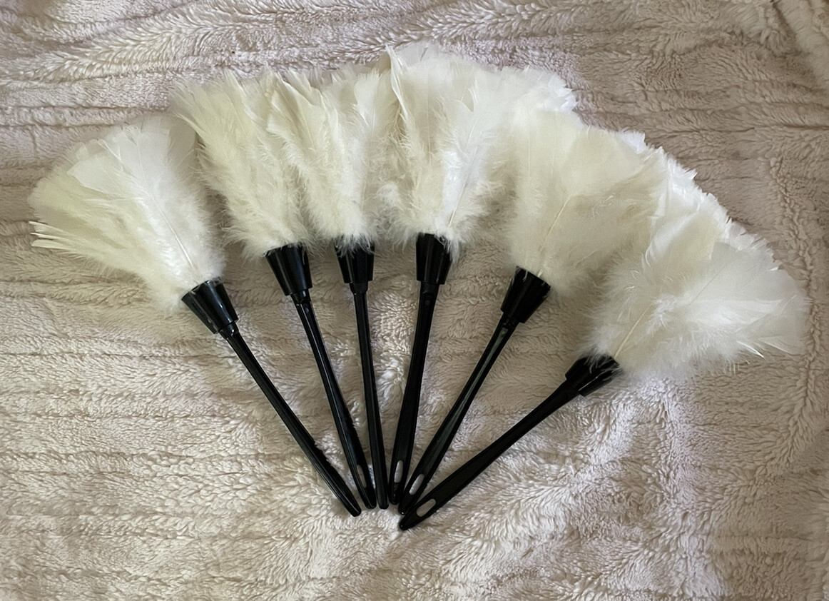 Anti Static Duster Lot Cleaner Plastic Handle Turkey Feather Home Cleaning X6