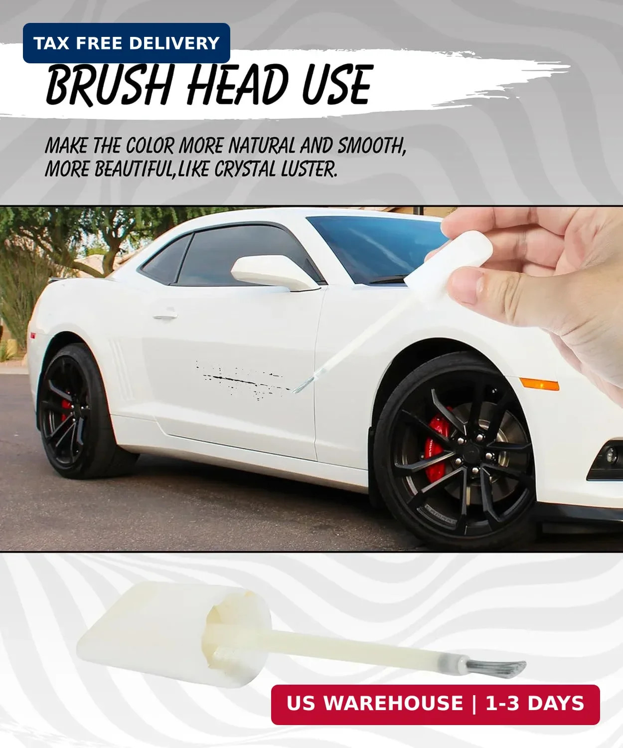 Pure White Touch Up Paint Universal Color Match for All Car Models Repair Pen