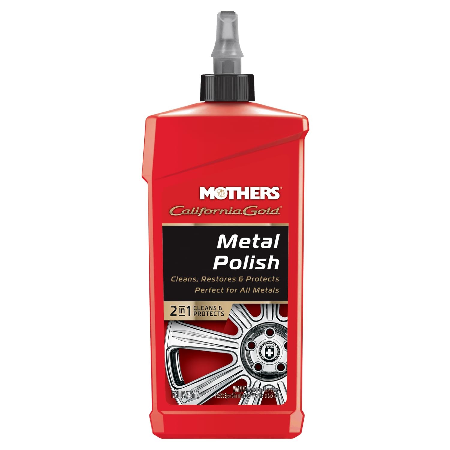 California Gold Metal Polish, 12 oz. — Cleans, Restores & Protects Uncoated A…