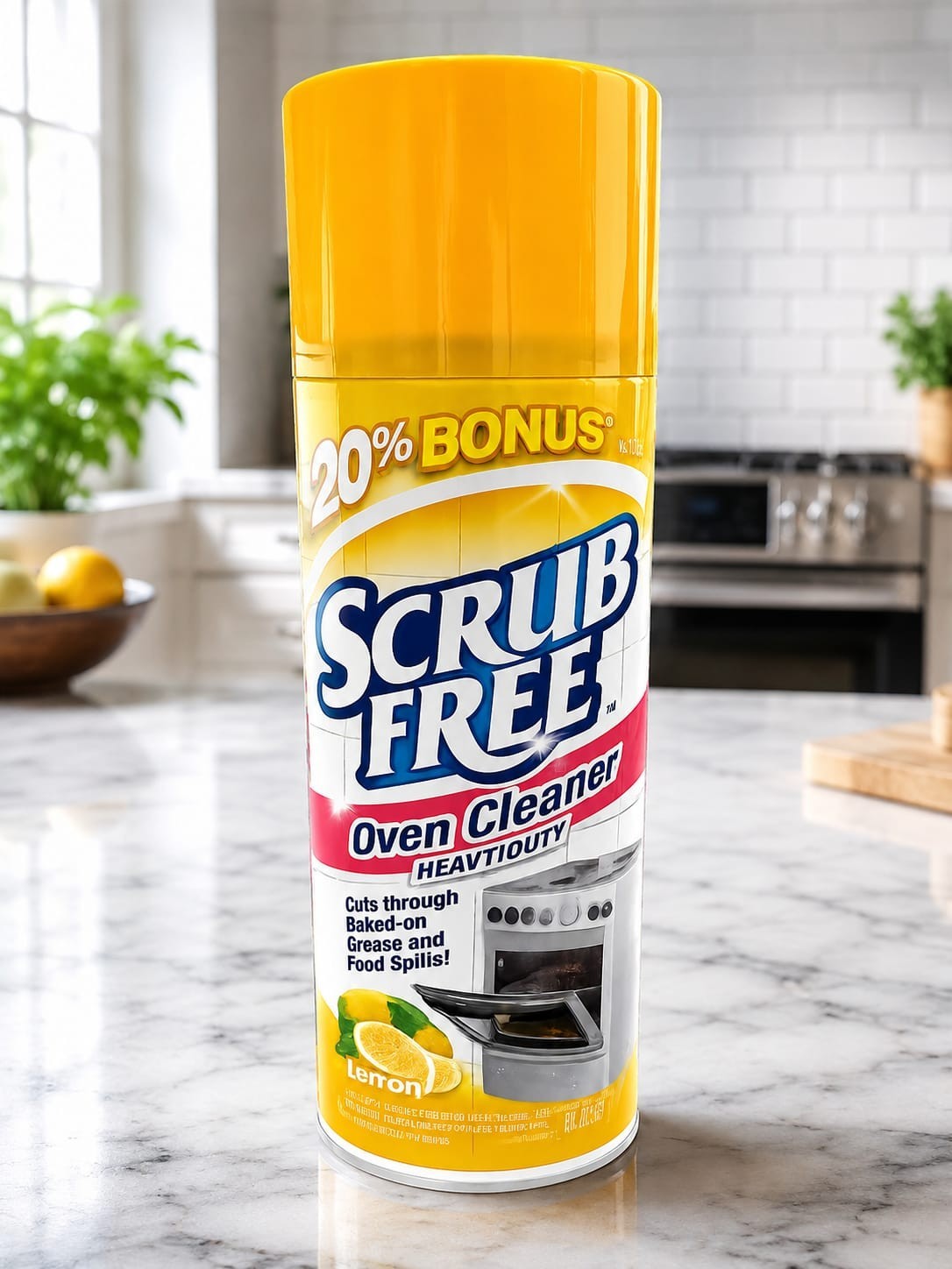 Scrub Free Oven Cleaner Lemon 12oz – Heavy Duty Degreaser Spray