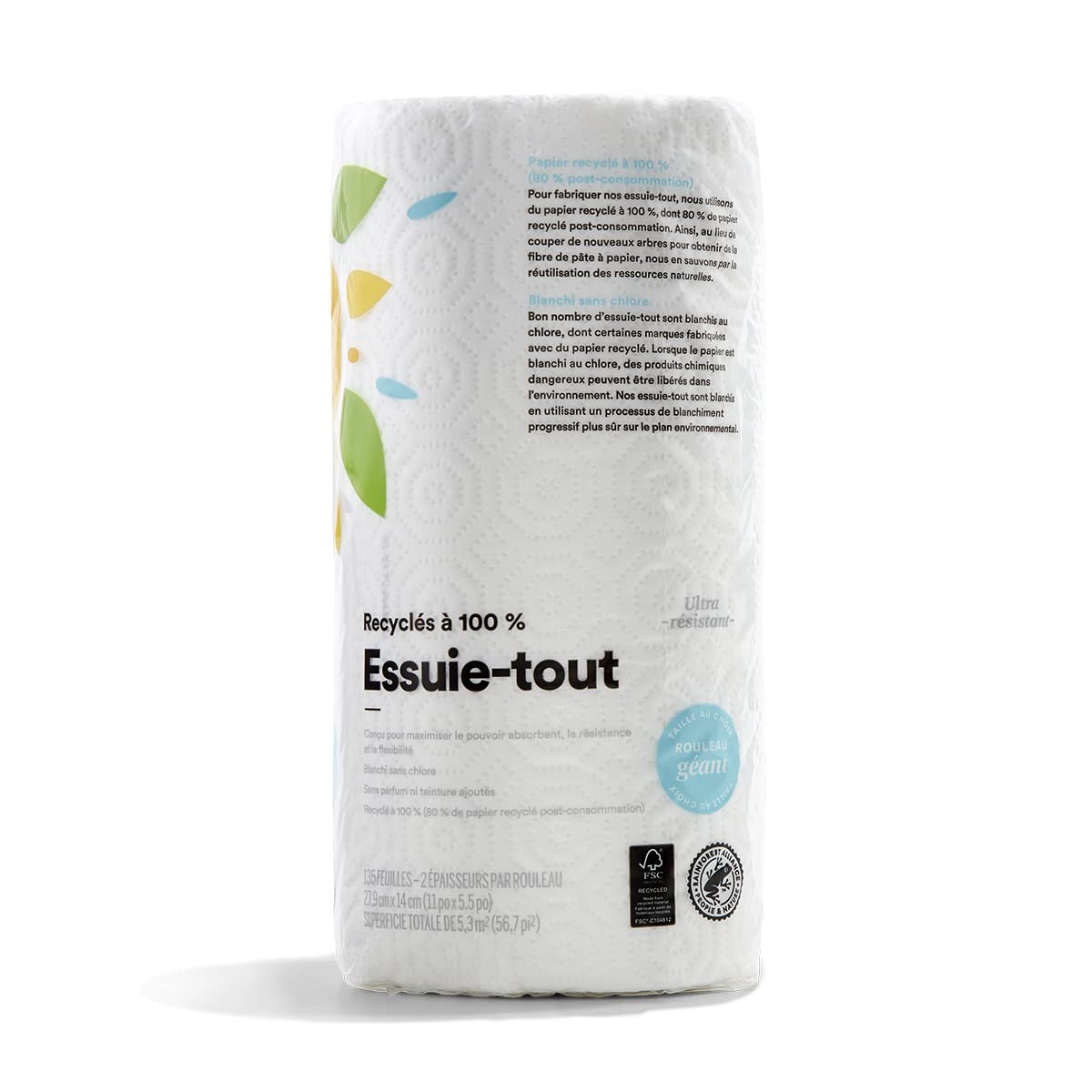 365 By WFM, 100% Recycled Jumbo Paper Towels, 1 Count – 1 Box