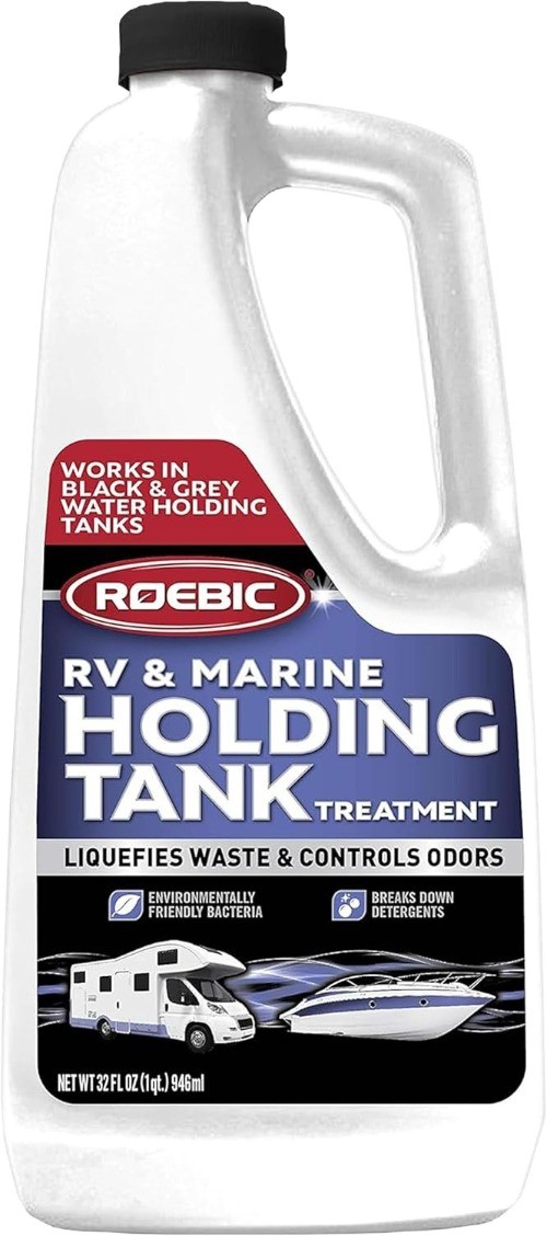 RV and Marine Boat Holding Tank Treatment for Black and Grey Water, Liquid Odor