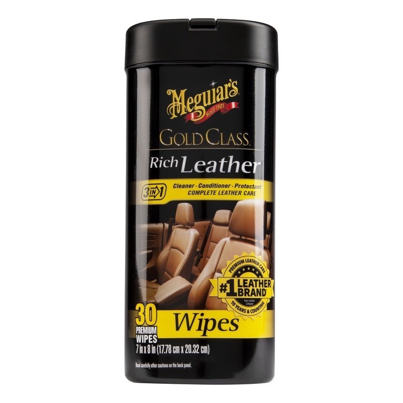 Leather Cleaner Conditioner Wipes Cleans Protects Nourishes 25 Count Non Linting