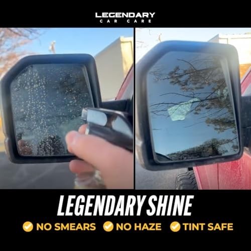 Legendary Glass Cleaner 64oz Auto Window & Windshield Spray, Ammonia-Free