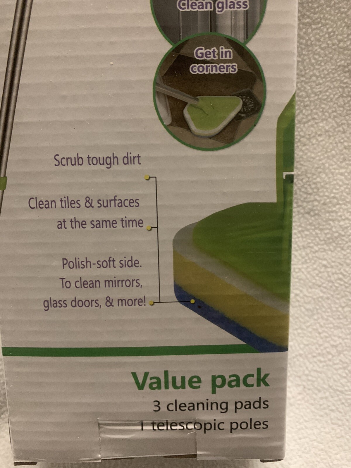 Shower Scrubber/Bathroom Scrubber/Bathtub Cleaner and Kitchen
